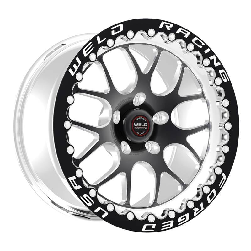 Weld 77HB7100N72F Weld S77 17x10 / 5x120mm BP / 7.2in. BS Black Wheel (High Pad) - Black Single Beadlock MT