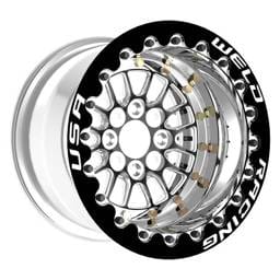 Weld 778B-30915 Weld Tuner Import Drag 13x9 / 4x100mm BP / 5in. BS Black Wheel CTR