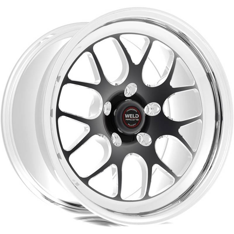Weld 77HB0070W23A Weld S77 20x7 / 5x115mm BP / 2.3in BS Black Wheel (High Pad) - Non-Beadlock