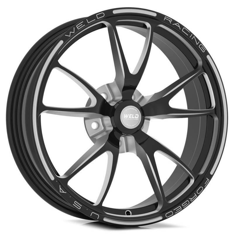 Weld 82B-15000 Weld Full Throttle 1-Piece 15x3.5 / Anglia Spindle MT / 1.75in. BS Black Wheel - Non-Beadlock