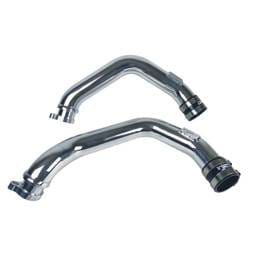 Injen SES1116ICP Injen 15-16 BMW M3 (F80) L6 Twin Turbo Polished Intercooler Charge Pipe w/ 1/8in Female NPT Bungs - Fits 2015-2020 BMW M4