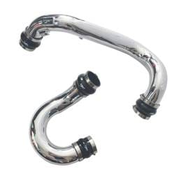 Injen SES3082ICP Injen 18-19 Audi S4/S5 (B9) V6 3.0L Turbo Polished Intercooler Piping - Fits 2018-2021 Audi S5