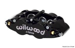 Wilwood 120-11779-BK Wilwood Caliper-Narrow Superlite 6R-LH - Black 1.62/1.12/1.12in Pistons 1.25in Disc
