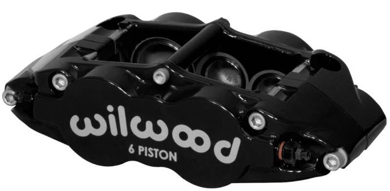 Wilwood 120-11780-BK Wilwood Caliper-Narrow Superlite 6R-RH - Black 1.62/1.12/1.12in Pistons 1.10in Disc