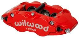 Wilwood 120-11780-RD Wilwood Caliper-Narrow Superlite 6R-RH - Red 1.62/1.12/1.12in Pistons 1.10in Disc