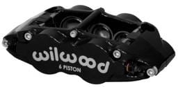 Wilwood 120-11781-BK Wilwood Caliper-Narrow Superlite 6R-LH - Black 1.62/1.12/1.12in Pistons 1.10in Disc