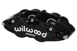 Wilwood 120-11782-BK Wilwood Caliper-Narrow Superlite 4R - Black 1.12/1.12in Pistons 1.10in Disc