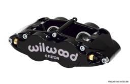 Wilwood 120-11783-BK Wilwood Caliper-Narrow Superlite 4R - Black 1.25/1.25in Pistons 1.10in Disc