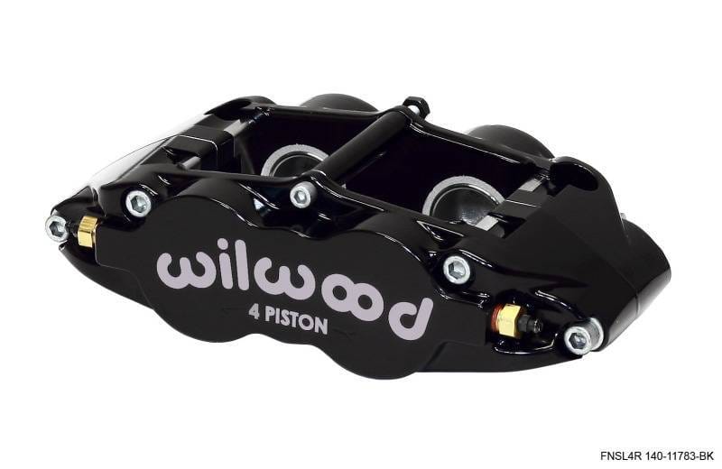 Wilwood 120-11783-BK Wilwood Caliper-Narrow Superlite 4R - Black 1.25/1.25in Pistons 1.10in Disc