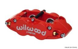 Wilwood 120-11783-RD Wilwood Caliper-Narrow Superlite 4R - Red 1.25/1.25in Pistons 1.10in Disc