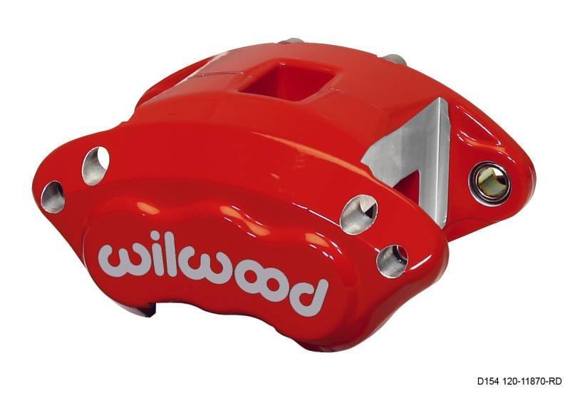 Wilwood 120-11870-RD Wilwood Caliper-D154-Red 2.50in Piston 1.04in Disc