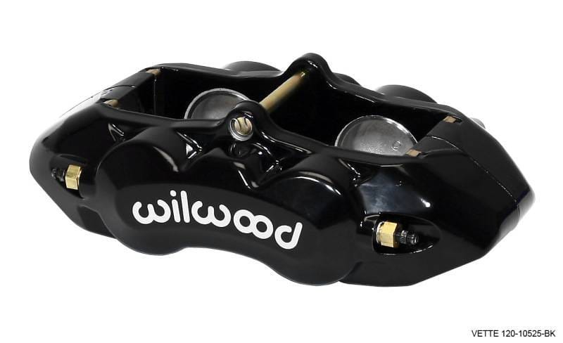 Wilwood 120-10525-BK Wilwood Caliper-D8-4 Front Black 1.88in Pistons 1.25 Disc