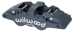Wilwood 120-13287 Wilwood Caliper-Aero4-R/H - Black Anodize 1.88/1.62in Pistons 1.25in Disc