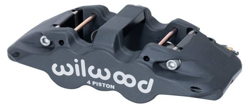 Wilwood 120-13287 Wilwood Caliper-Aero4-R/H - Black Anodize 1.88/1.62in Pistons 1.25in Disc