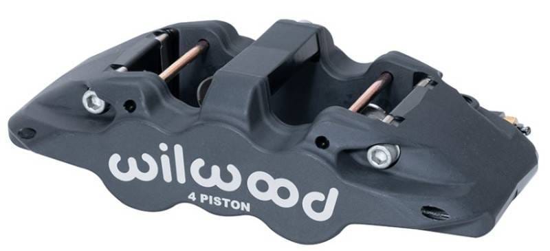 Wilwood 120-13288 Wilwood Caliper-Aero4-L/H - Black Anodize 1.88/1.62in Pistons 1.25in Disc