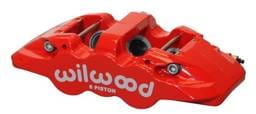 Wilwood 120-13289-RD Wilwood Caliper-Aero6-R/H - Red 1.62/1.12/1.12in Pistons 1.25in Disc
