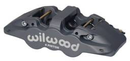 Wilwood 120-13291 Wilwood Caliper-Aero6-R/H - Black Anodize (.80 Thk Pad) 1.62/1.12/1.12in Pistons 1.25in Disc