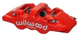Wilwood 120-13293-RD Wilwood Caliper-Aero6-R/H - Red 1.75/1.38/1.38in Pistons 1.25in Disc