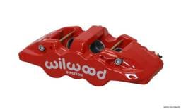 Wilwood 120-13294-RD Wilwood Caliper-Aero6-L/H - Red 1.75/1.38/1.38in Pistons 1.25in Disc