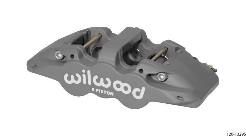 Wilwood 120-13295 Wilwood Caliper-Aero6-R/H - Black Anodize 1.75/1.38/1.38in Pistons 1.25in Disc