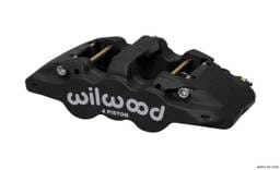 Wilwood 120-13339 Wilwood Caliper-Aero4 - Black Anodize 1.12/1.12in Pistons 1.25in Disc