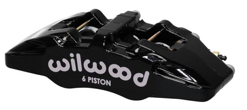 Wilwood 120-13428-RD Wilwood Caliper-Forged Dynapro 6 5.25in Mount-Red-R/H 1.62/1.38in/1.38in Pistons .81in Disc