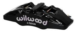 Wilwood 120-13429-BK Wilwood Caliper-Forged Dynapro 6 5.25in Mount-L/H 1.62/1.38in/1.38in Pistons .81in Disc