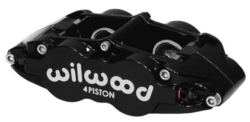 Wilwood 120-11876-BK Wilwood Caliper-Narrow Superlite 4R - Black 1.12/1.12in Pistons 0.81in Disc