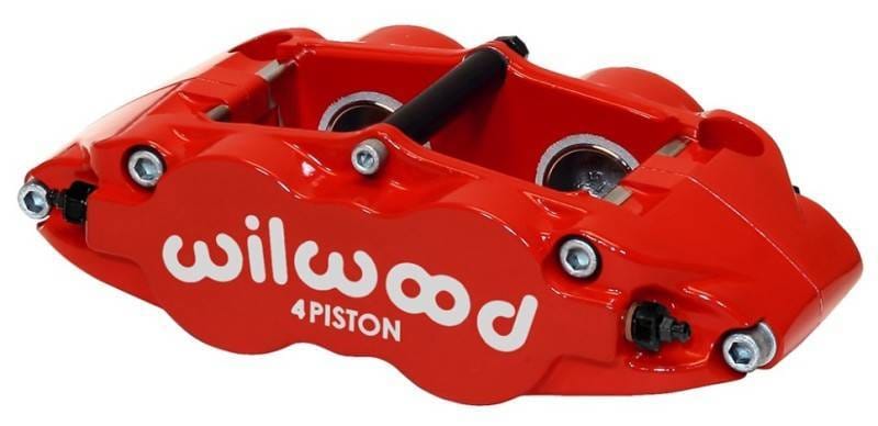 Wilwood 120-11876-RD Wilwood Caliper-Narrow Superlite 4R - Red 1.12/1.12in Pistons 0.81in Disc