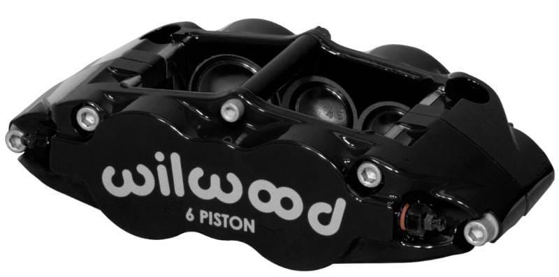 Wilwood 120-12003-BK Wilwood Caliper-Narrow Superlite 6R-LH - Black 1.38/1.12/1.12in Pistons 1.10in Disc