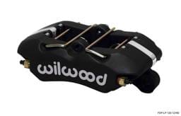 Wilwood 120-12160 Wilwood Caliper-Dynapro Low-Profile 5.25in Mount - Blk Ano 1.12in Pistons .81in Disc