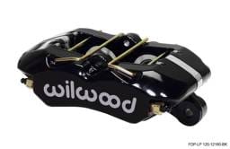 Wilwood 120-12160-BK Wilwood Caliper-Dynapro Low-Profile 5.25in Mount - Blk Pwd 1.12in Pistons .81in Disc