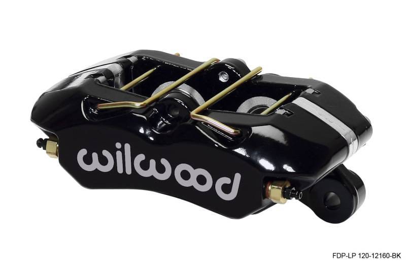 Wilwood 120-12160-BK Wilwood Caliper-Dynapro Low-Profile 5.25in Mount - Blk Pwd 1.12in Pistons .81in Disc