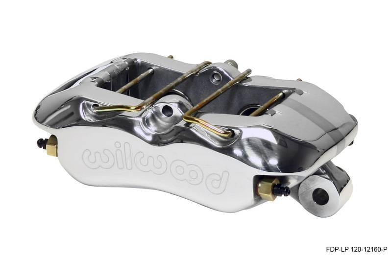 Wilwood 120-12160-P Wilwood Caliper-Dynapro Low-Profile 5.25in Mount - Pol 1.12in Pistons .81in Disc