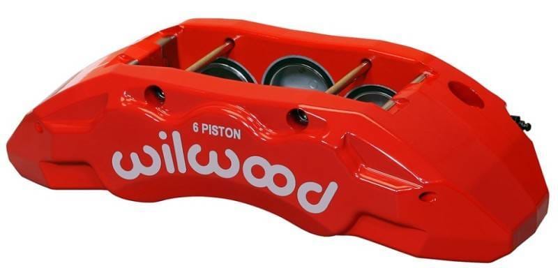 Wilwood 120-13817-RD Wilwood Caliper-TX6R- R/H - Red 1.75/1.62/1.62in Pistons 1.38in Disc