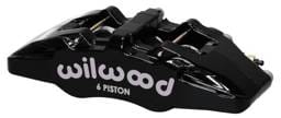 Wilwood 120-13432-BK Wilwood Caliper-Forged Dynapro 6 5.25in Mount-R/H 1.62/1.38in/1.38in Pistons 1.10in Disc