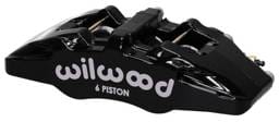 Wilwood 120-13434-BK Wilwood Caliper-Forged Dynapro 6 5.25in Mount-R/H 1.62/1.12/1.12in Pistons 0.81in Disc