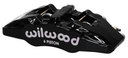 Wilwood 120-13435-BK Wilwood Caliper-Forged Dynapro 6 5.25in Mount-L/H 1.62/1.12/1.12in Pistons 0.81in Disc