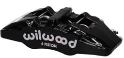 Wilwood 120-13436-BK Wilwood Caliper-Forged Dynapro 6 5.25in Mount-R/H 1.62/1.12/1.12in Pistons 1.10in Disc