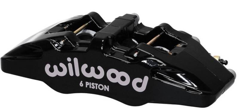 Wilwood 120-13436-BK Wilwood Caliper-Forged Dynapro 6 5.25in Mount-R/H 1.62/1.12/1.12in Pistons 1.10in Disc