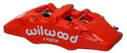 Wilwood 120-13436-RD Wilwood Caliper-Forged Dynapro 6 5.25in Mount-Red-R/H 1.62/1.12/1.12in Pistons 1.10in Disc