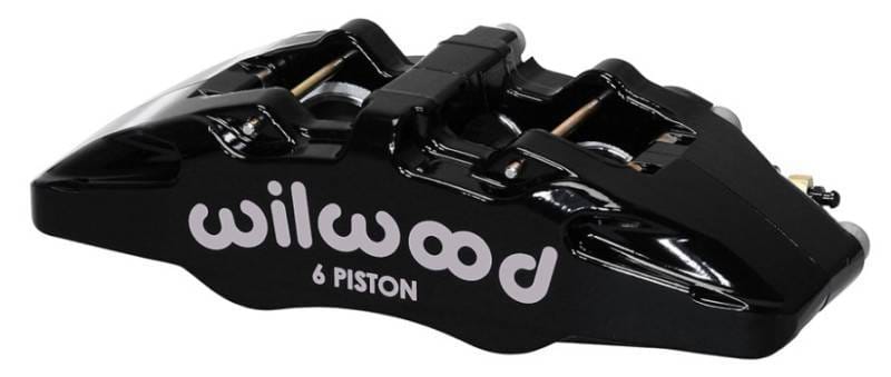 Wilwood 120-13439-BK Wilwood Caliper-Forged Dynapro 6 5.25in Mount-L/H 1.38/1.00/1.00in Pistons .81in Disc
