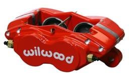 Wilwood 120-13744-RD Wilwood Caliper-Forged Dynalite-M-Red 1.75in Pistons .81in Disc