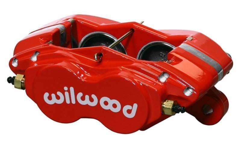 Wilwood 120-13744-RD Wilwood Caliper-Forged Dynalite-M-Red 1.75in Pistons .81in Disc