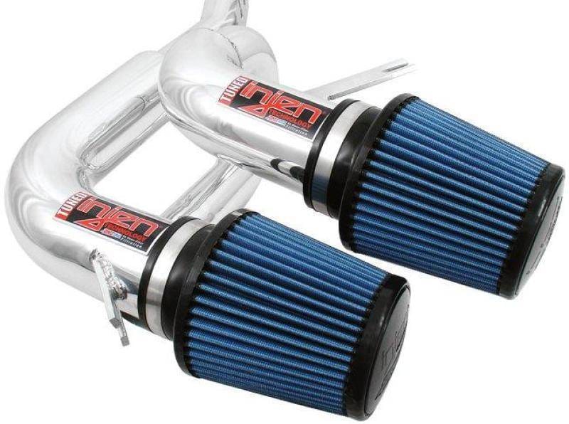 Injen SP1130P Injen 08-09 535i E60 3.0L L6 Twin intake & AMSOIL Filters Polished Short Ram Intake - Fits 2008-2010 BMW 535i, 535xi thumbnail 5