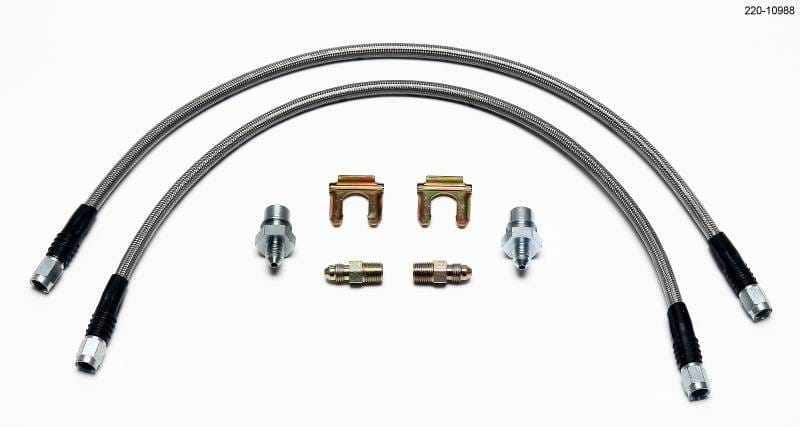 Wilwood 220-10988 Wilwood Flexline Kit Universal. 18in M10 x 1.0 BF to 1/8-27 NPT