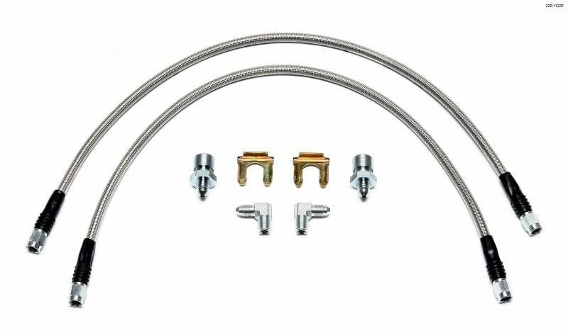 Wilwood 220-11237 Wilwood Flexline Kit 22 inch 3/8-24 to 90 Degree