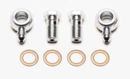 Wilwood 220-11565 Wilwood Banjo Fitting Kit -3 male to 7/16 Banjo Bolts & Crush Washers (2 qty)