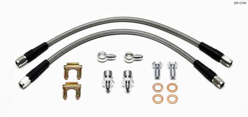 Wilwood 220-12104 Wilwood Flexline Kit D52 Caliper 14in w/ Banjo 10mm -3/8-24 Chassis