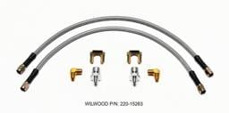 Wilwood 220-15263 Wilwood Flexline Kit 18inch M10x1.50 IF 1/8-27 NPT 90 Degree